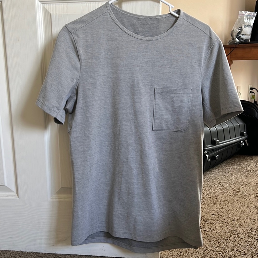 Lululemon Chest Pocket T-Shirt Oxford - Light Gray